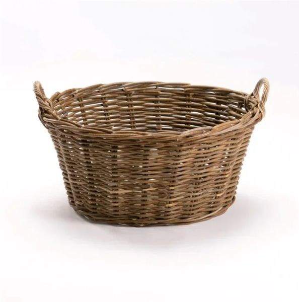 Hope Brown Hand- Woven Oval Laundry Basket