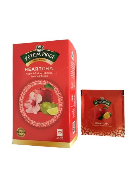 Heartchai Apple Infusion, Hibiscus, Lemon Infusion Tea Bags 25's
