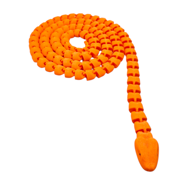 3D Printed Articulated Snake Toy - 1.4m Long