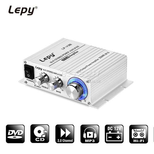 Lepy LP-V3S Hi-Fi Stereo Power Amplifier- 2 Channel 30W R.M.S