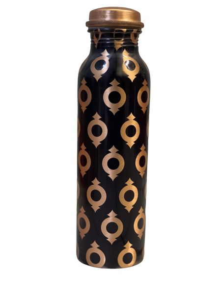 Pure Copper Round Diamond print 100% Water Bottle 1 Litter