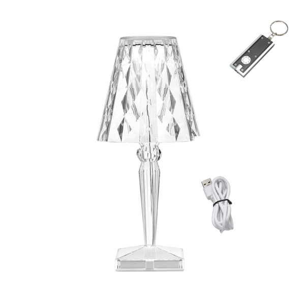 Rechargeable Crystal Touch Lamp with Multiple Modes