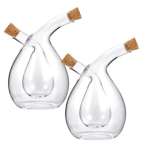 2-in-1 Glass Oil &amp; Vinegar Cruet Dispenser - 2-Piece