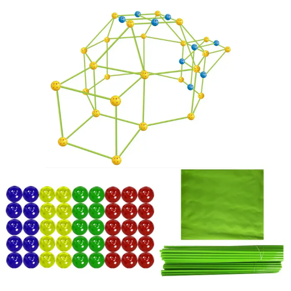 Construction Fort Building Block Kit For Children-Build Your Own Den