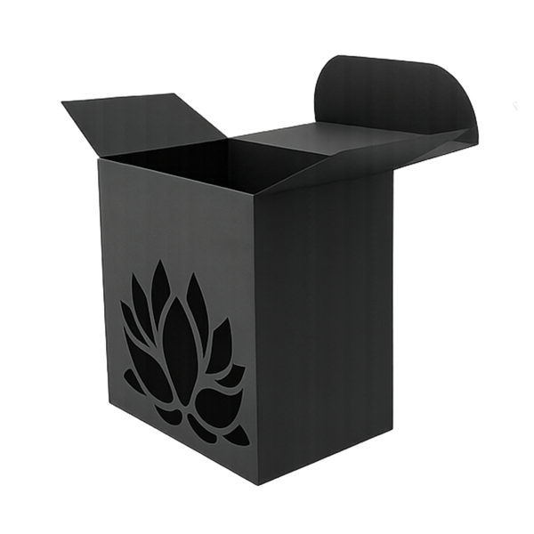 10 Pack Cardstock Packaging Box with Lotus Cut-Out Design - Approx. 8×6 cm
