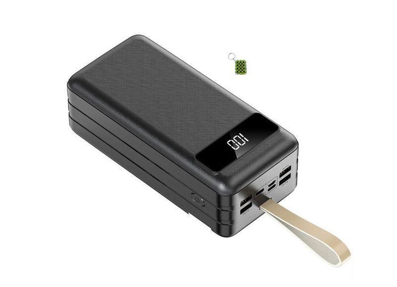 P6 SOVO 60000mAh 4 USB Port LCD Display,Flashlight Power Bank + Key Chain