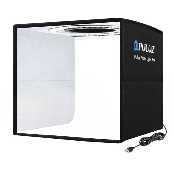 PULUZ Mini 25cm Photography Light Box with LED &amp; 6 Double Sided Backdrops