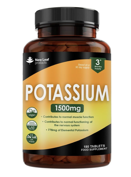 Potassium Supplement Tablets High Strength 3 Month Supply