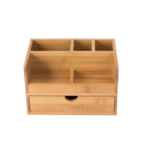 Brown Tabletop Bamboo Makeup Organiser | Shop Today. Get it Tomorrow ...