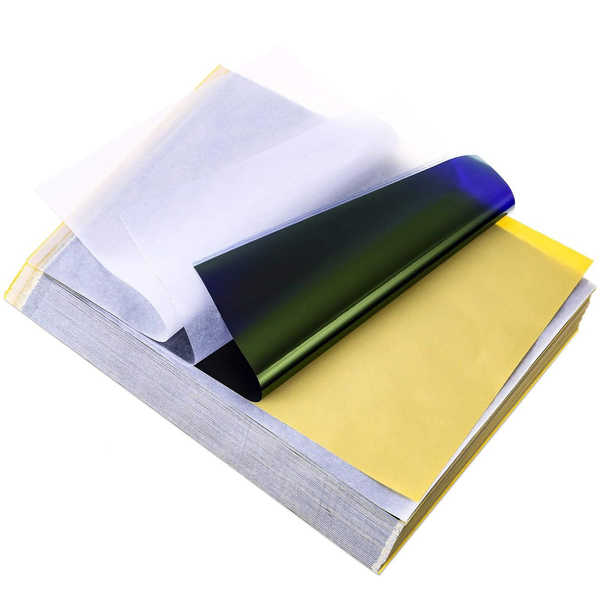 100 Tattoo Transfer Paper, A4 Hand Drawn Machine To Copy Dual Paper