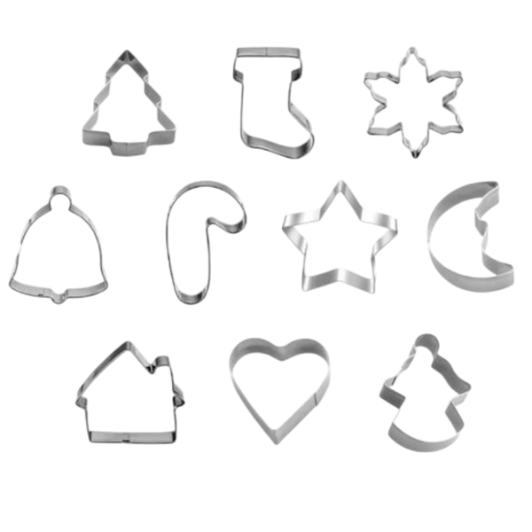 Christmas Cookie Cutter 10 Piece