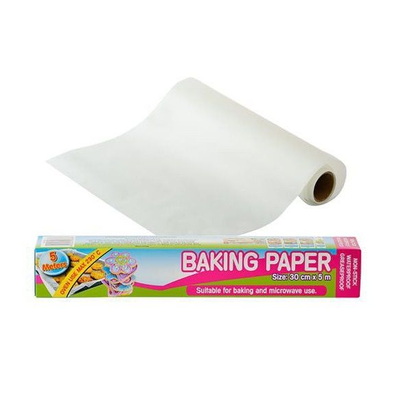 Baking Paper 30cm Wide x 5m Long (Pack of 4)