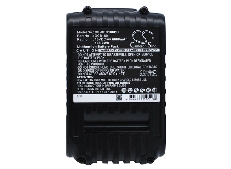 DEWALT DCF895;DCD780B;DCS381 replacement battery