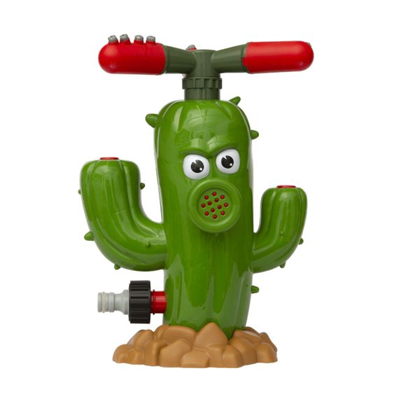 Bubblegum Inc Cactus Sprinkler Toy - Spinning Water Arms Outdoor Fun
