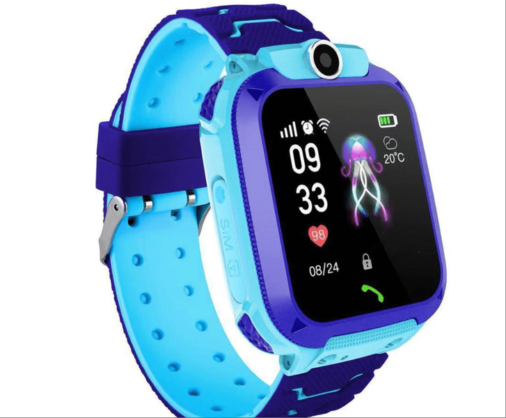 Kids GPS Tracker Smart Watch - SOS, Alarm Clock, Camera, School Mode