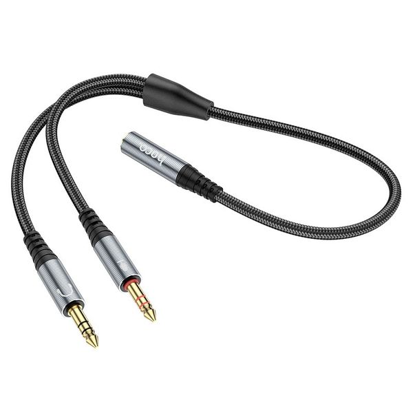 HOCO 2-in-1 3.5mm Audio Splitter Cable for Headphones &amp; Mic