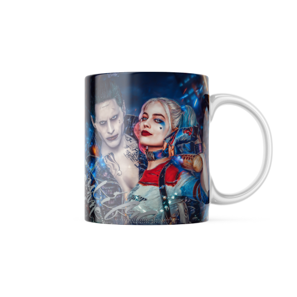 Harley Quinn and Joker Themed Printed Coffee Cup