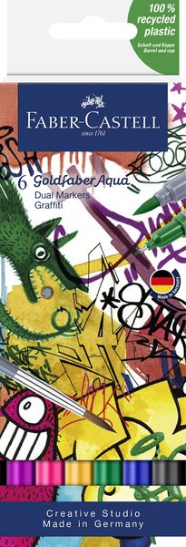Goldfaber Aqua dual markers - -Grafitti 6's