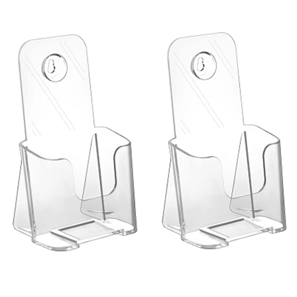 Acrylic Brochure Holder Slant Back Design,Table Stand Sign Holder