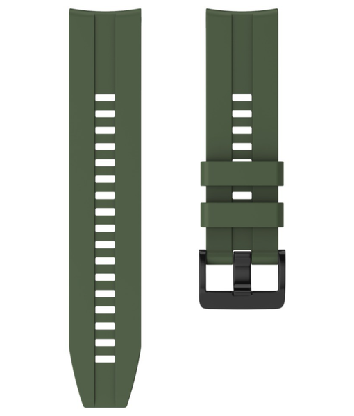 Silicone Strap Compatible with Huawei GT (46mm) - Khaki