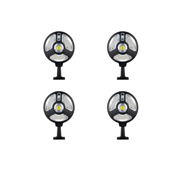 Pack of 4 Solar Street Light/Garden Lamp with Motion Sensor
