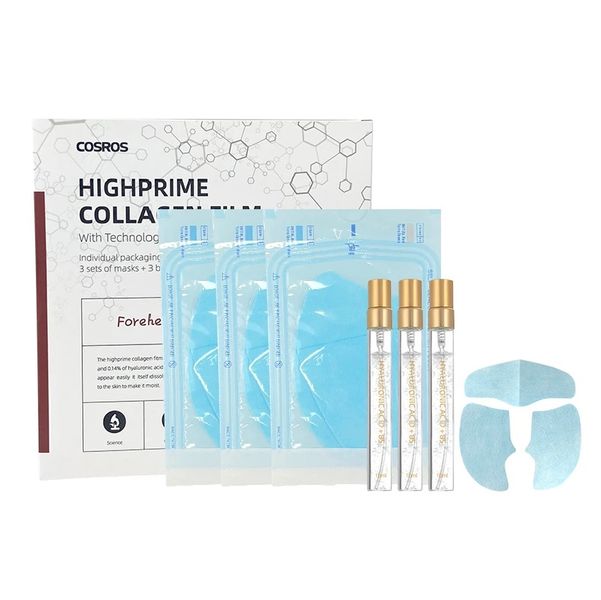 High Prime 3 Pack Forehead &amp; Cheek Mask Collagen Film &amp; Mist Kit