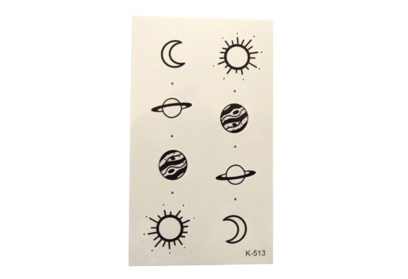 20 Piece - Variety Semi Permanent Tattoo Pack - Black