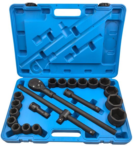 AIYI 21 Piece 3/4-Inch Impact Socket Set Sizes 19-50mm AY193-055