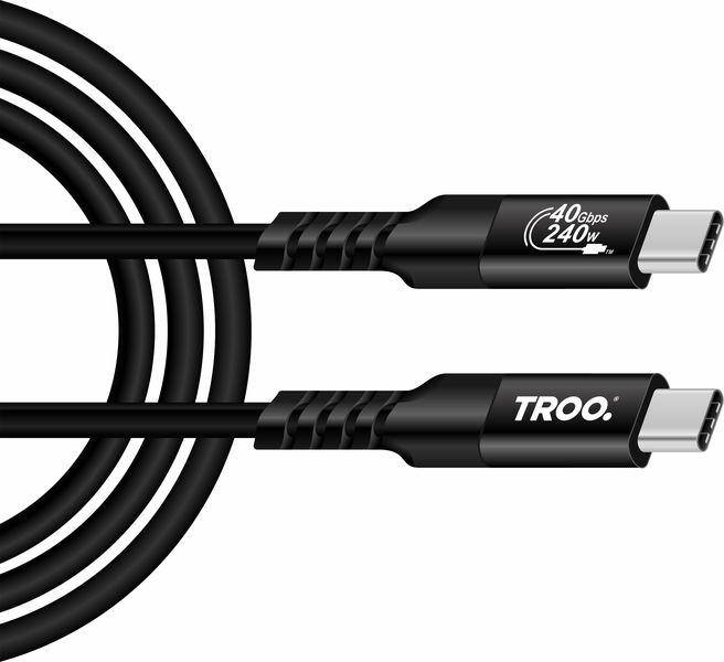TROO Certified PD 240W SUPER Fast Charge USB2.0 Type-C Braided Cable
