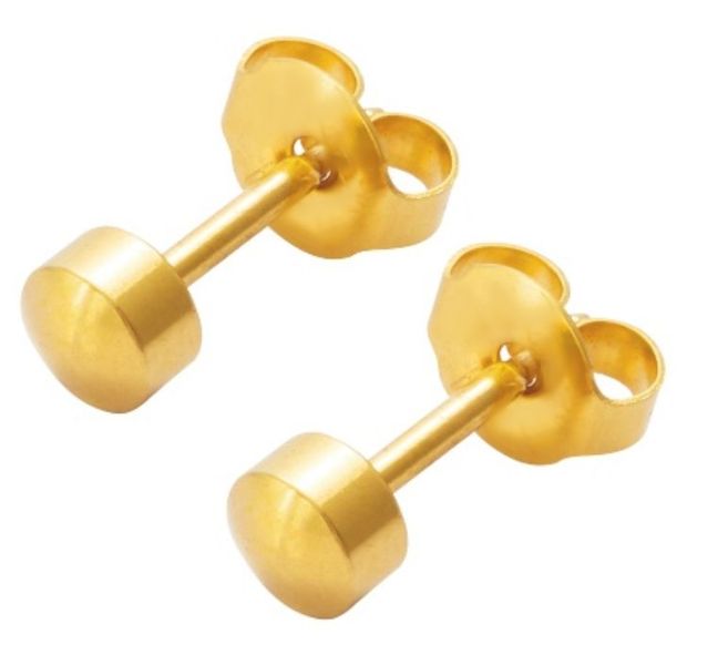 24 Carat Gold Plated Studs Virtucon Shapes Collection