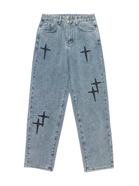 Secret Shield Nova Fit Denim Loose Straight Jeans