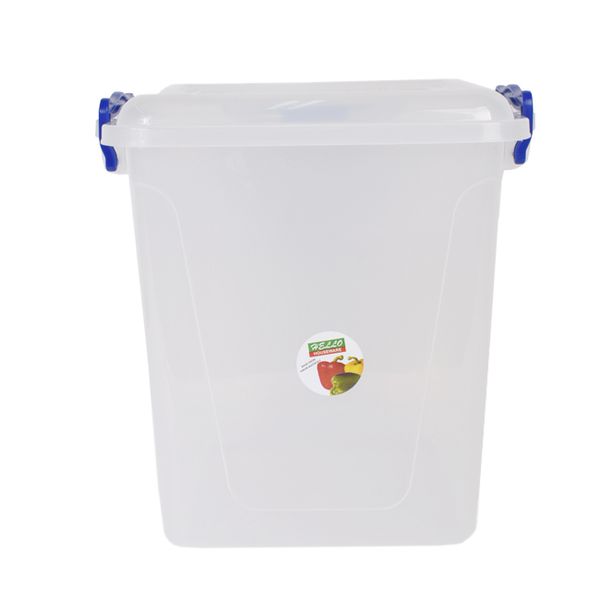 11 Litre Clear Container with Assorted Colour Handles.