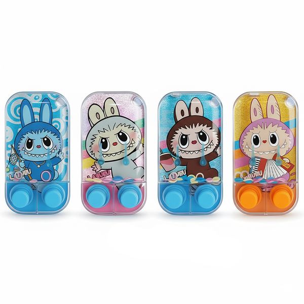 4Pcs Cute Bunny Monster Water Ring Toss Game Puzzle In 3 Colors
