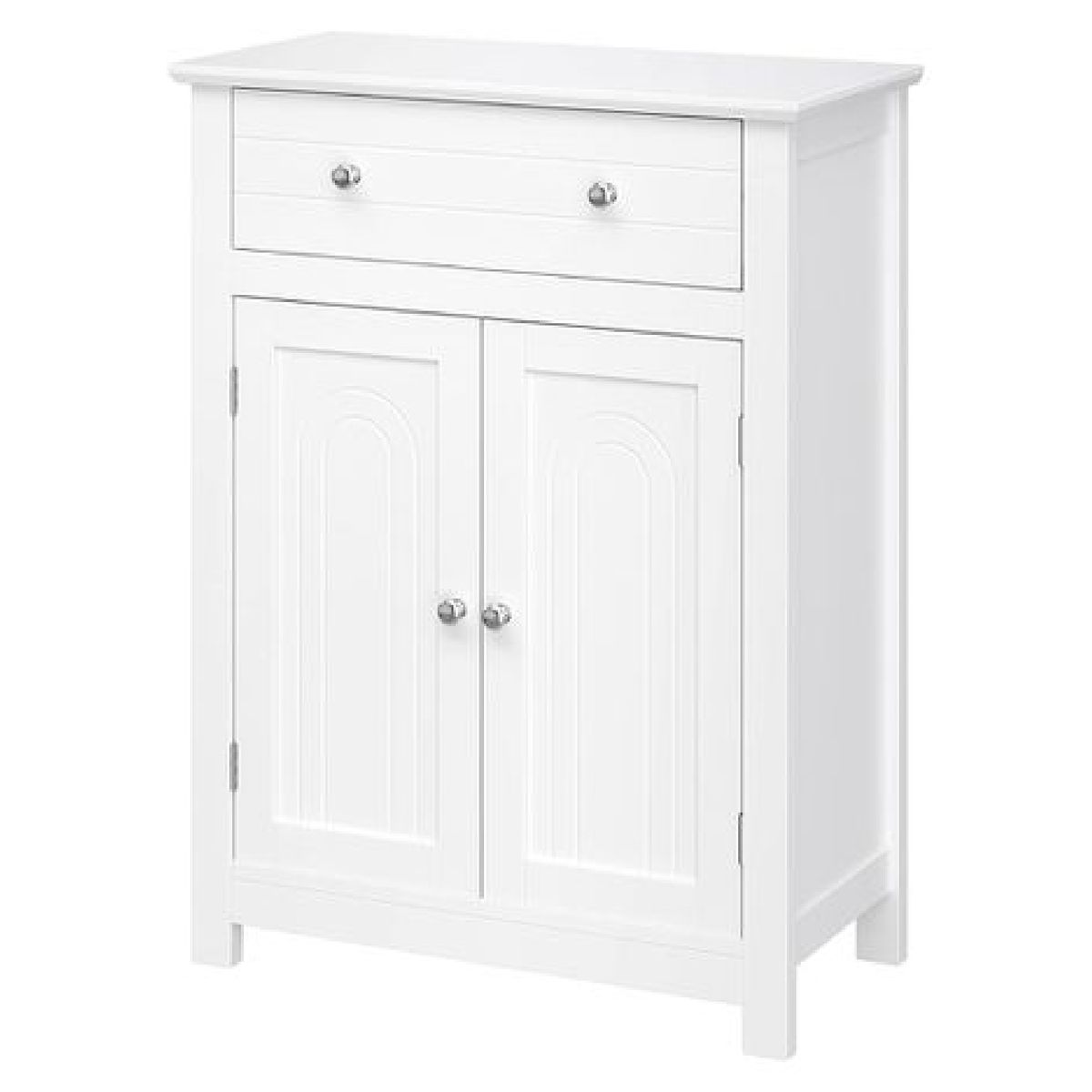 Modern White Bathroom Cabinet - 2-Door & Drawer Storage Solution | Shop Today. Get it Tomorrow ...