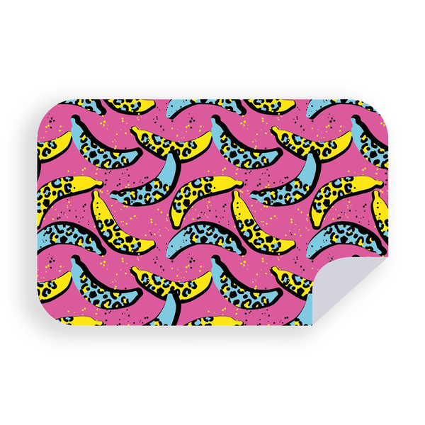 Bobums Microfibre XL Printed Towel - Blue &amp; Yellow Bananas PRXL3752