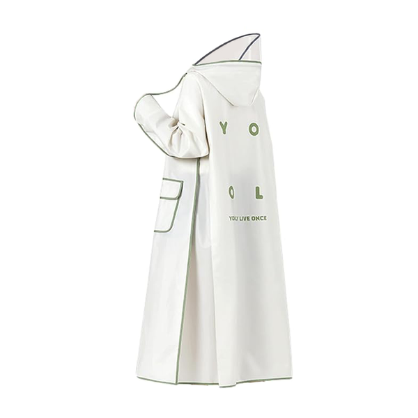 Adult Hooded Rain Poncho with Pocket, Mountaineering Raincoat, Cycling Poncho