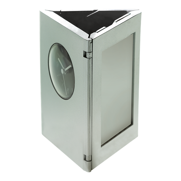 Folding Photo Frame, Clock and Pen Holder
