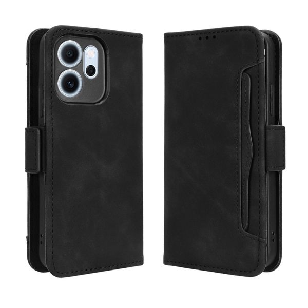 Multi Card Groove Leather Cover Compatible With Oppo Reno10 Pro Plus 5G