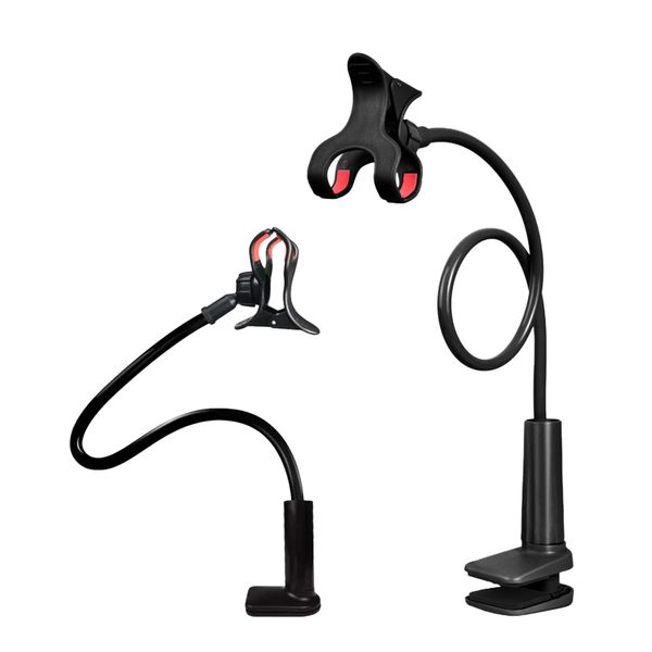 2 Pack Gooseneck Phone Holder Adjustable 360 Rotating Mobile Phone Stand