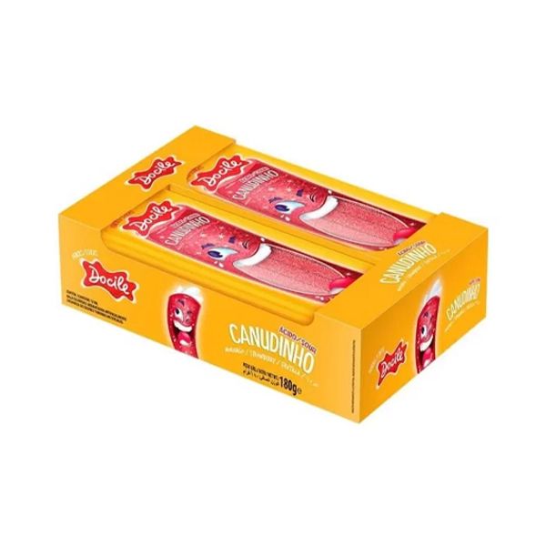 Docile Canudinho Sour Strawberry - 2 x (12x15g)