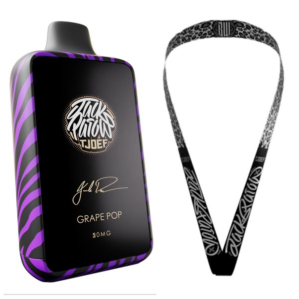 Jack Parow Tjoef MMF Dispo Vape 10k Puffs 20MG - Grape POP + JP Lanyard