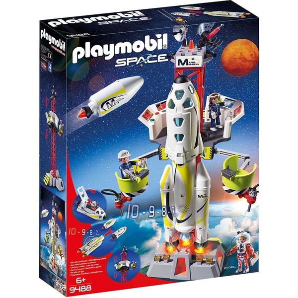 PLAYMOBIL Mission Rocket with Launch Site 9488 | 6+ Yrs