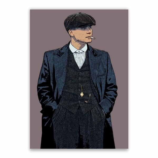 Thomas Shelby Cartoon Poster - A1