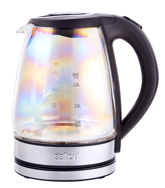 Salton - Colour Glass Illuminating Kettle