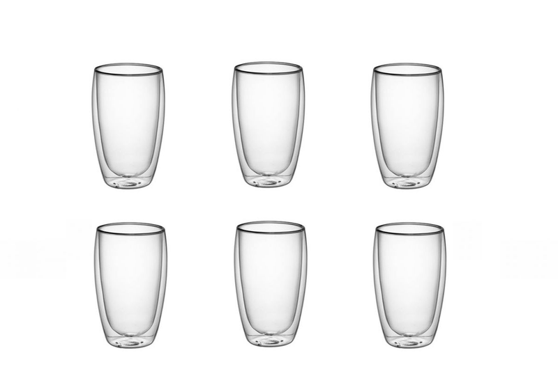 Double Wall Glasses - 450ml - Set of 6