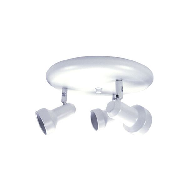 Bright Star - 230v 3xgu10 Round Base Spot Light Fitting White