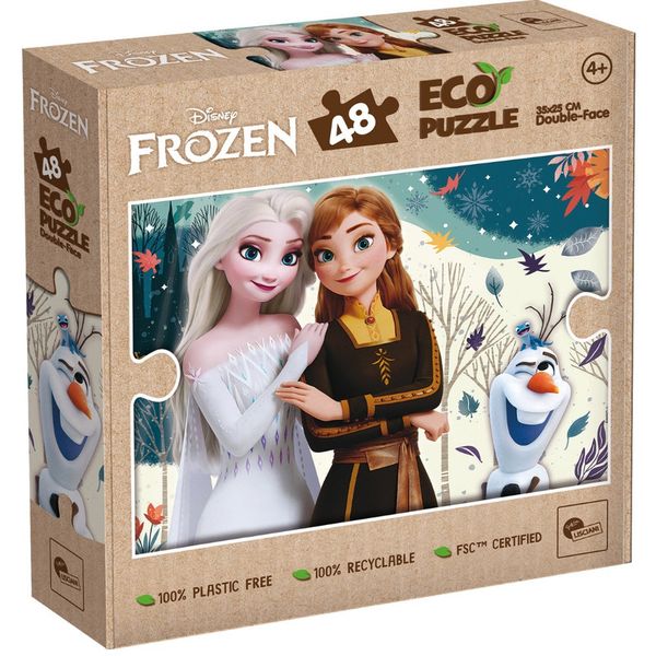 Lisciani 48 Piece Double Face Puzzle - Disney Frozen - Colouring Fun!