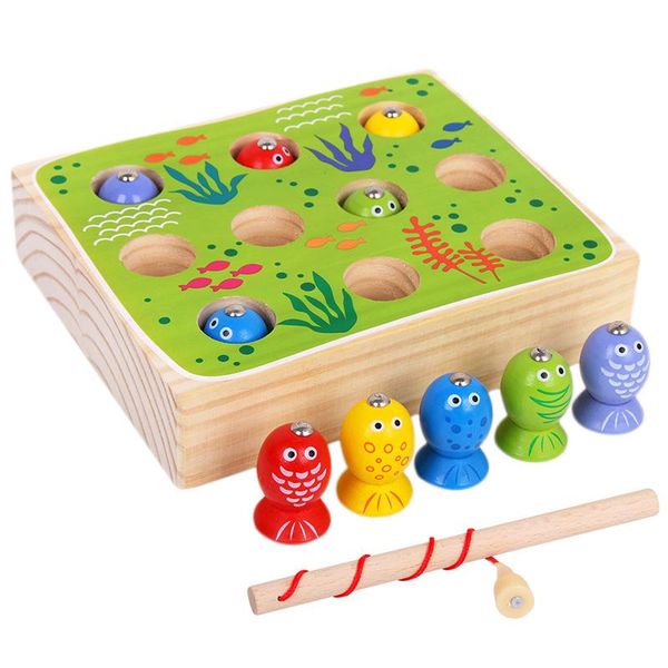 Totland Wooden Magnetic Fun Fishing Game