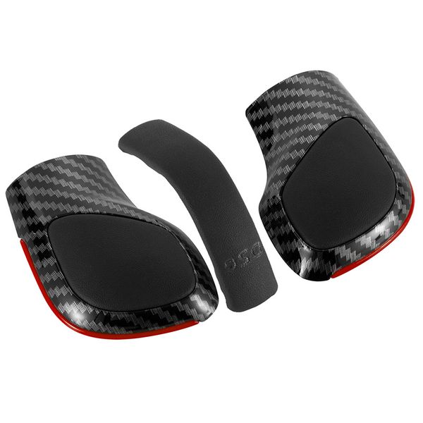 Compatible with Volkswagen Carbon Black and Red DSG Shift Knob Trim Covers