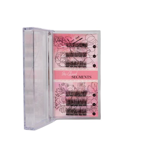 Pre-Glued Lash Segments - Tiffany (Reusable No-Glue Lashes)
